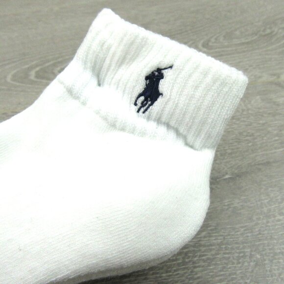 Polo Ralph Lauren Classic Sport Low Cut Socks Men's Size 6-13 White (6-Pack) NEW - Picture 4 of 10